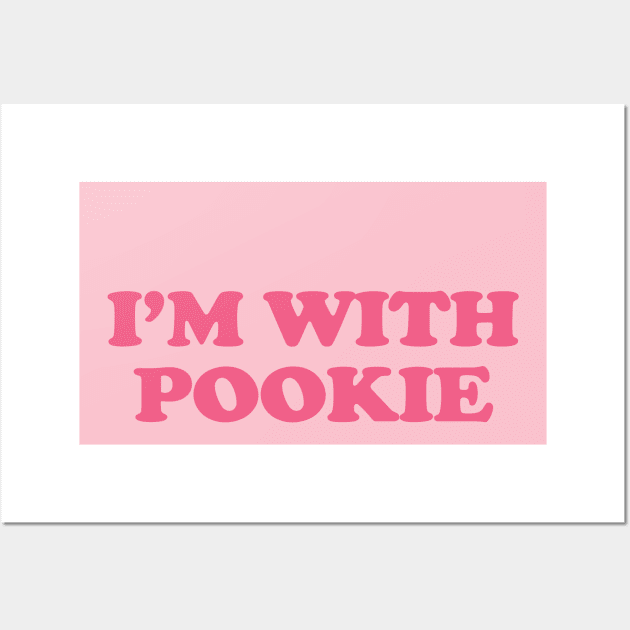 I’m Pookie - I'm With Poockie Matching Couple Gifts Wall Art by TrikoGifts